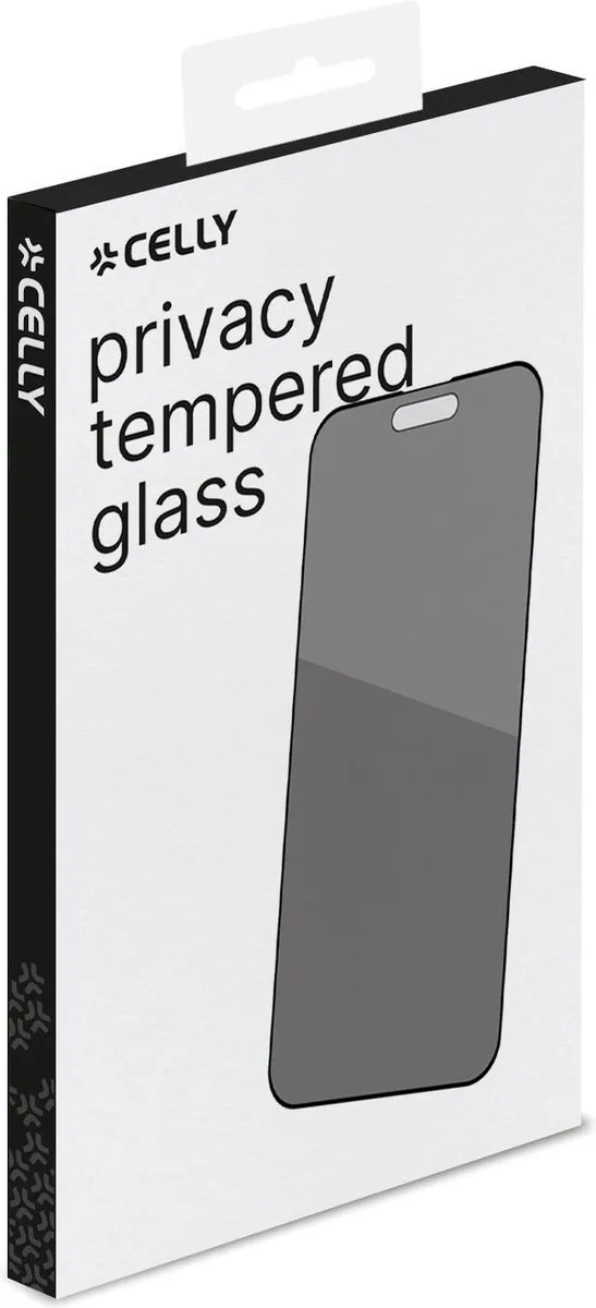 Celly Privacy Screenprotector iPhone 15 - Tempered Glass - afbeelding 6 van 6