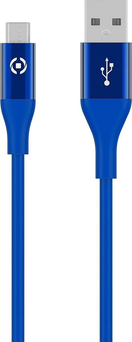 Celly Oplaadkabel USB-A naar Micro-USB 1.0m - Blauw