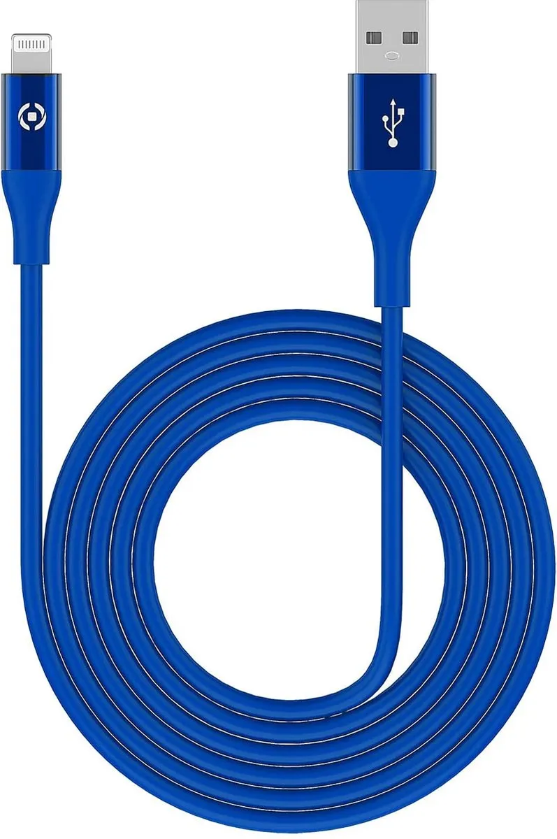 Celly USB-Lightning Kabel 1m - Blauw