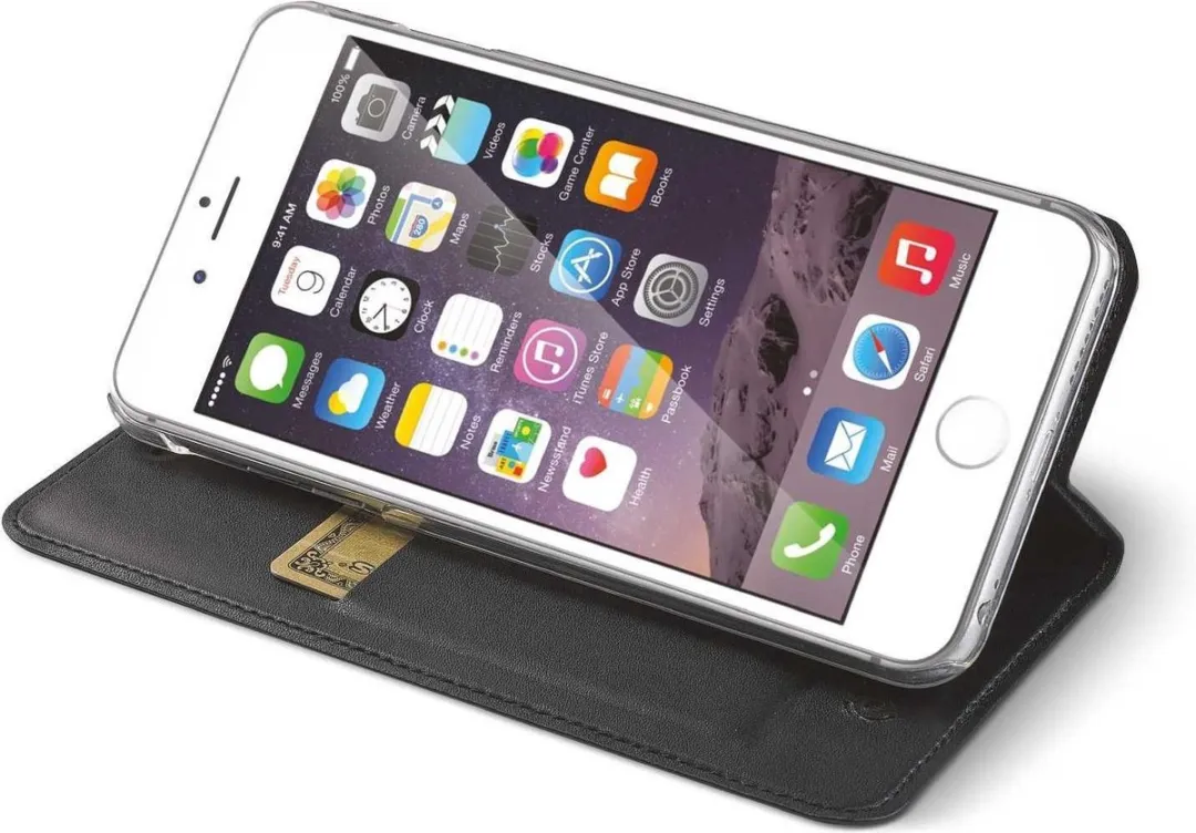 Celly Case Air PU iPhone 6/6s - 3 Pasjes - Zwart - afbeelding 3 van 3