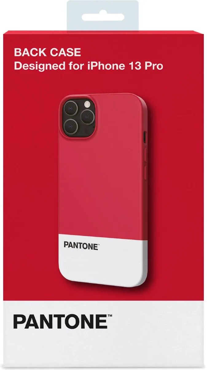 Celly Pantone Design iPhone 13 Pro Hoesje - Rood PT-PC1008N
