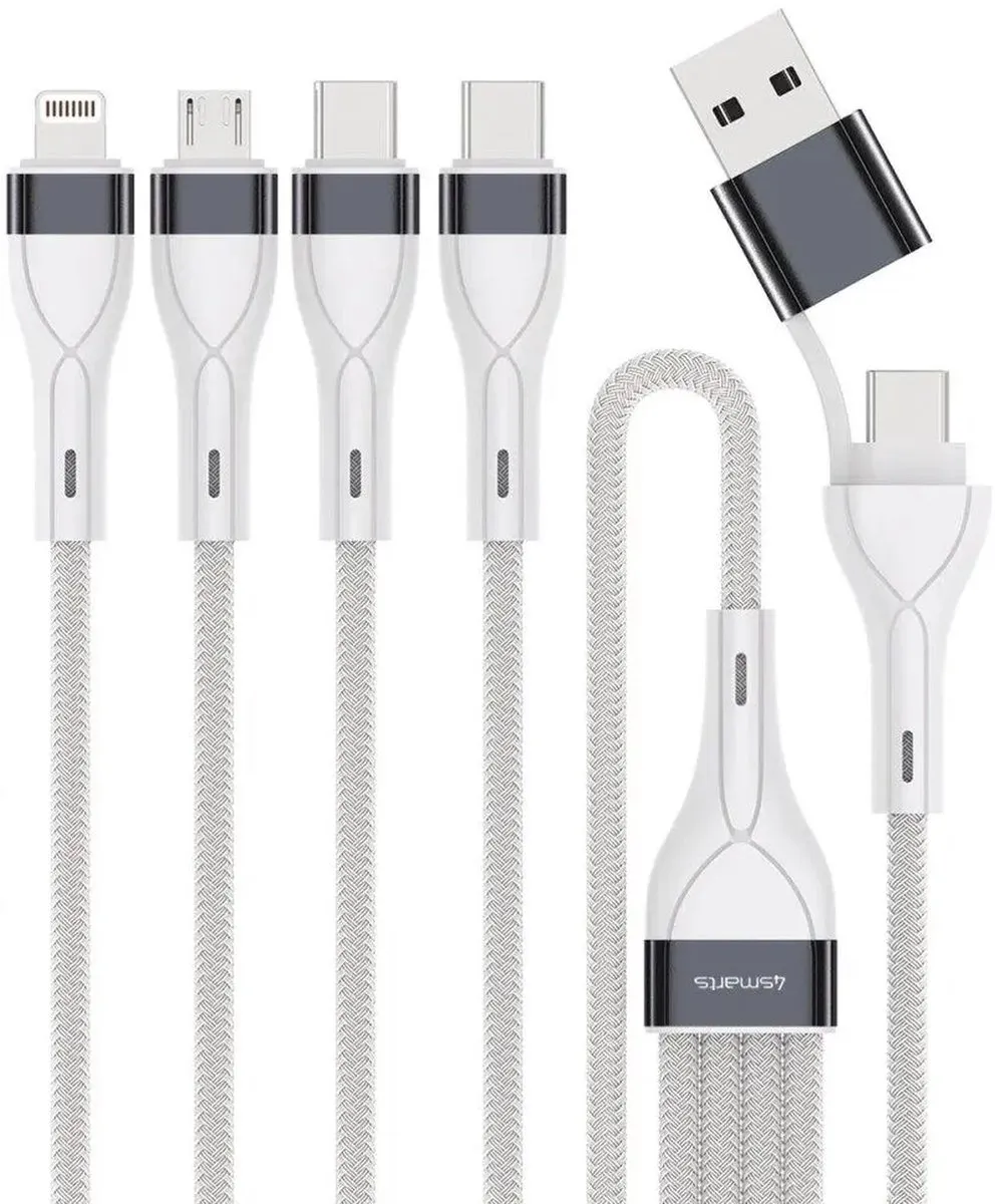 4Smarts 4in2 Multi Oplaadkabel 25cm