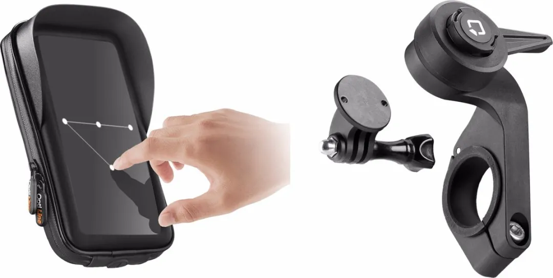 Lampa Waterdichte Telefoonhouder Fiets 90429+91772 - Stuurbevestiging