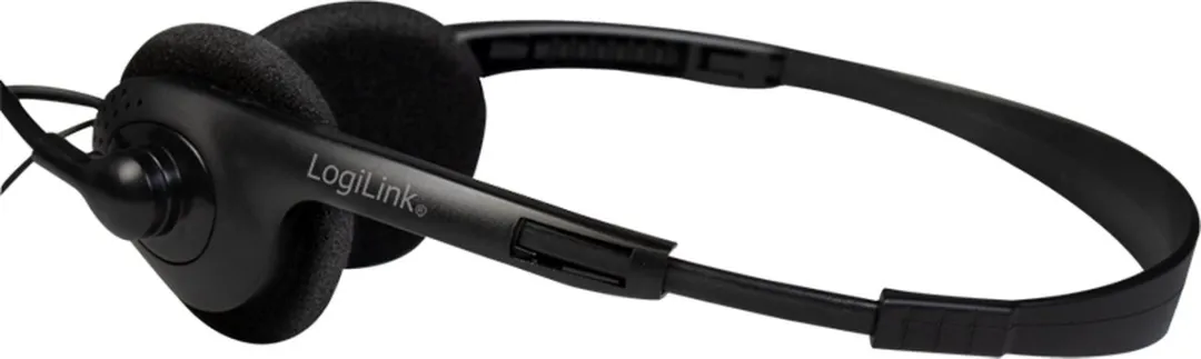 Logilink HS0052 On-Ear Headset - Zwart - afbeelding 6 van 6