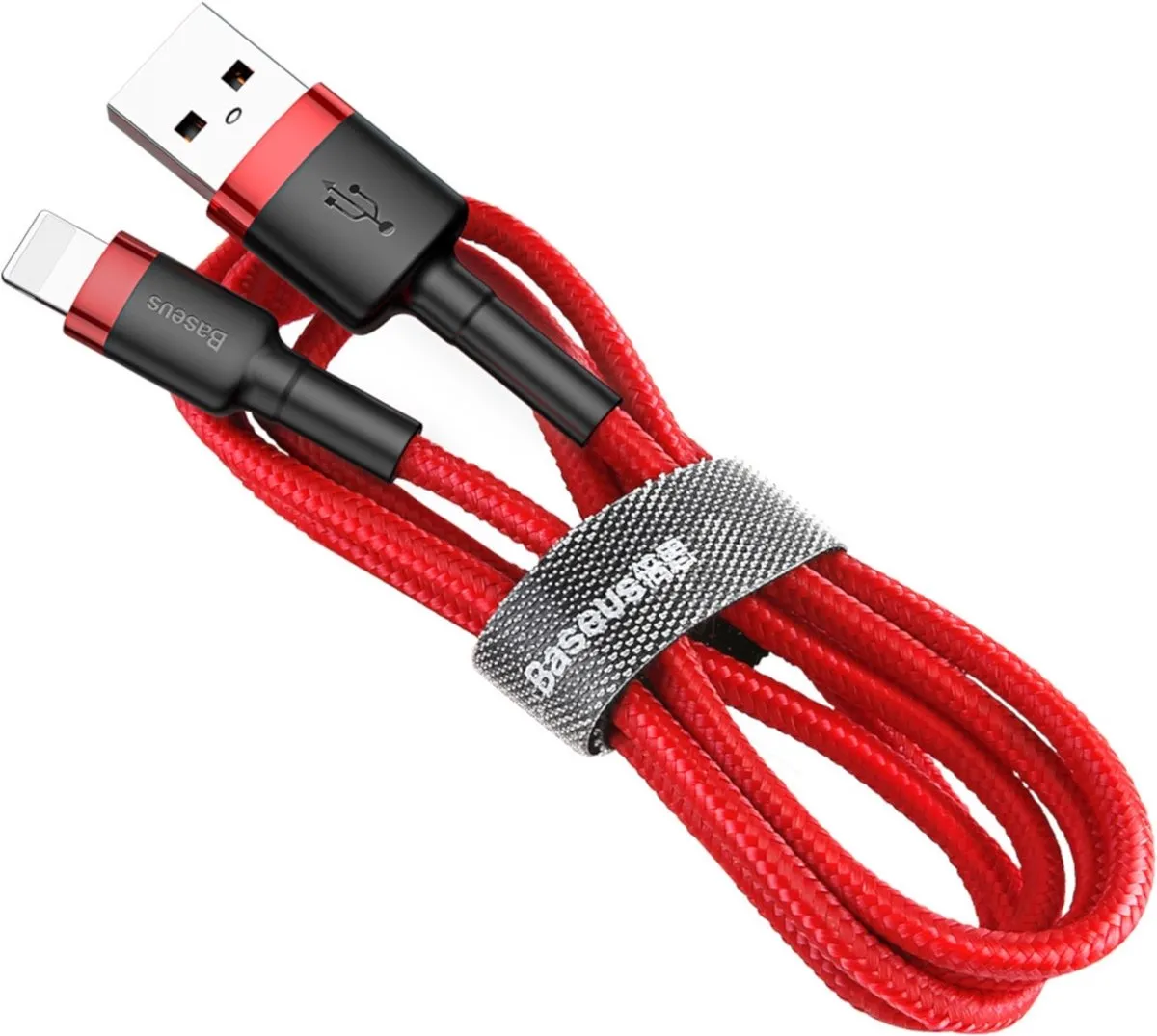 Baseus USB Lightning Kabel 1m - Rood