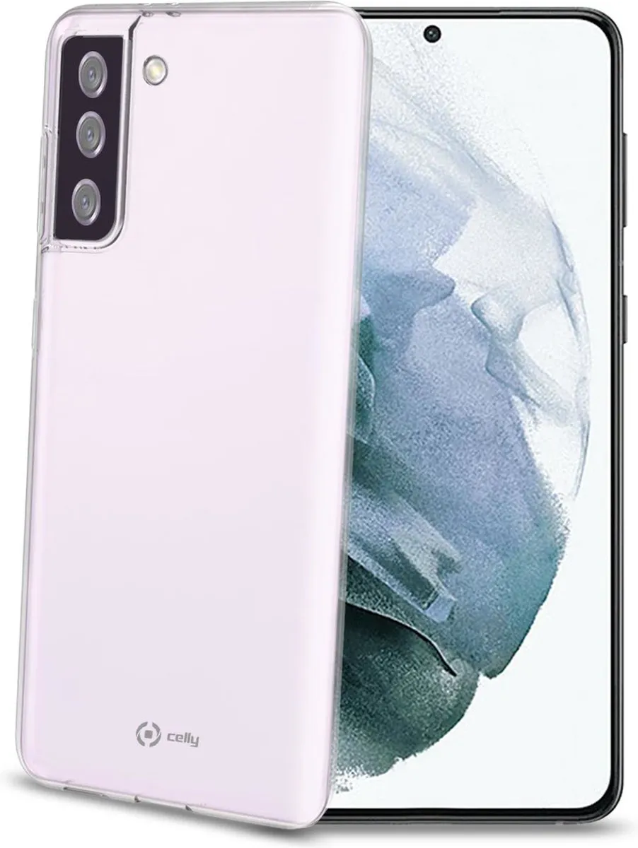 Celly Gelskin Siliconen Hoesje S21+ - Transparant