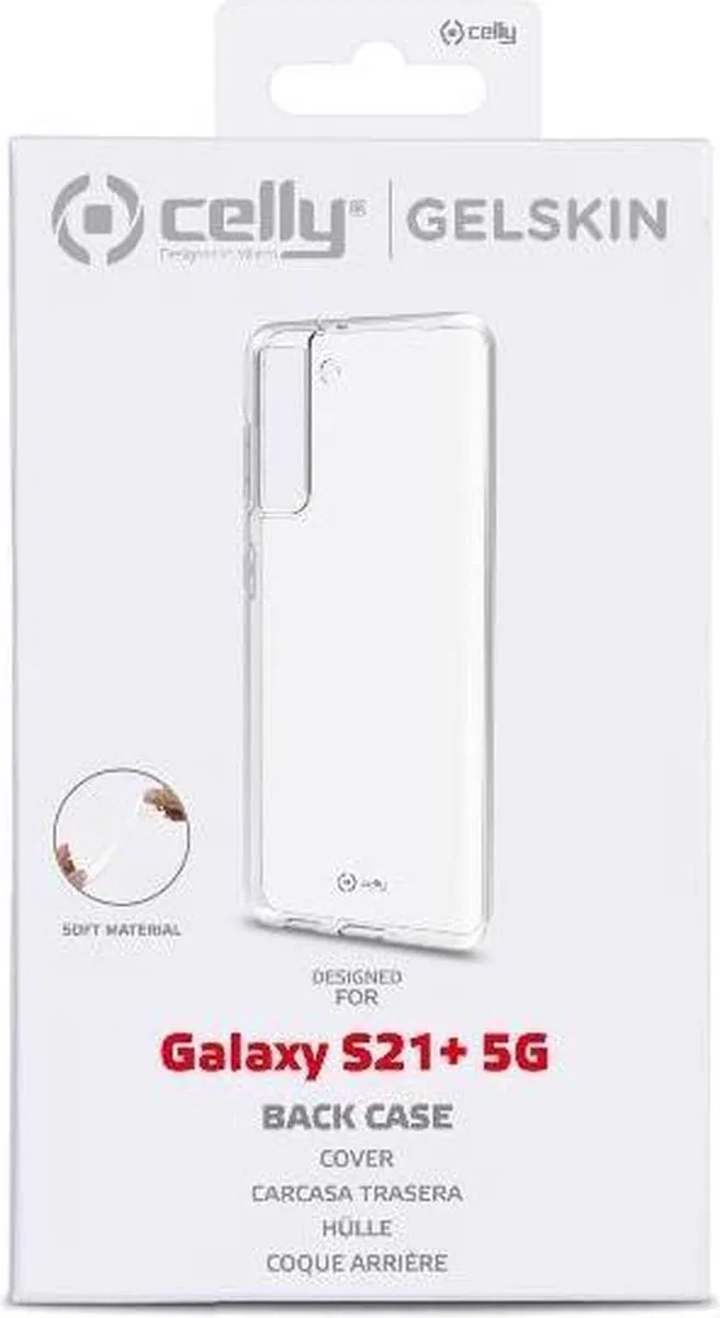 Celly Gelskin Siliconen Hoesje S21+ - Transparant