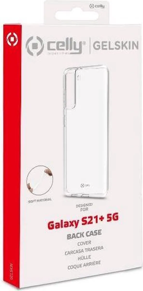 Celly Gelskin Siliconen Hoesje S21+ - Transparant