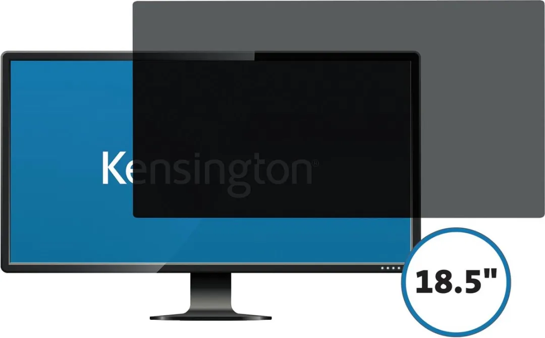 Kensington 2-Weg Privacy Screen 626475 - 18,5" - Grijs/Zwart - afbeelding 2 van 2