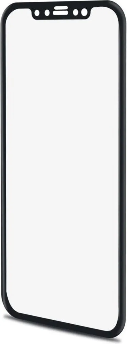 Celly Screenprotector iPhone X/XS - Zwart Glas - afbeelding 6 van 6