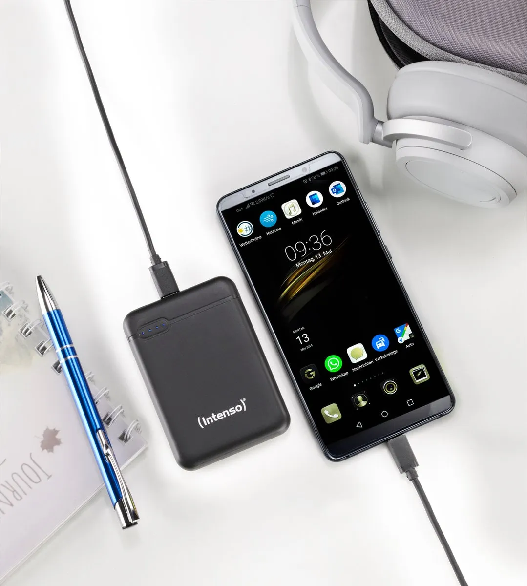 Intenso Powerbank XS5000 5000mAh - USB-A/USB-C - Zwart