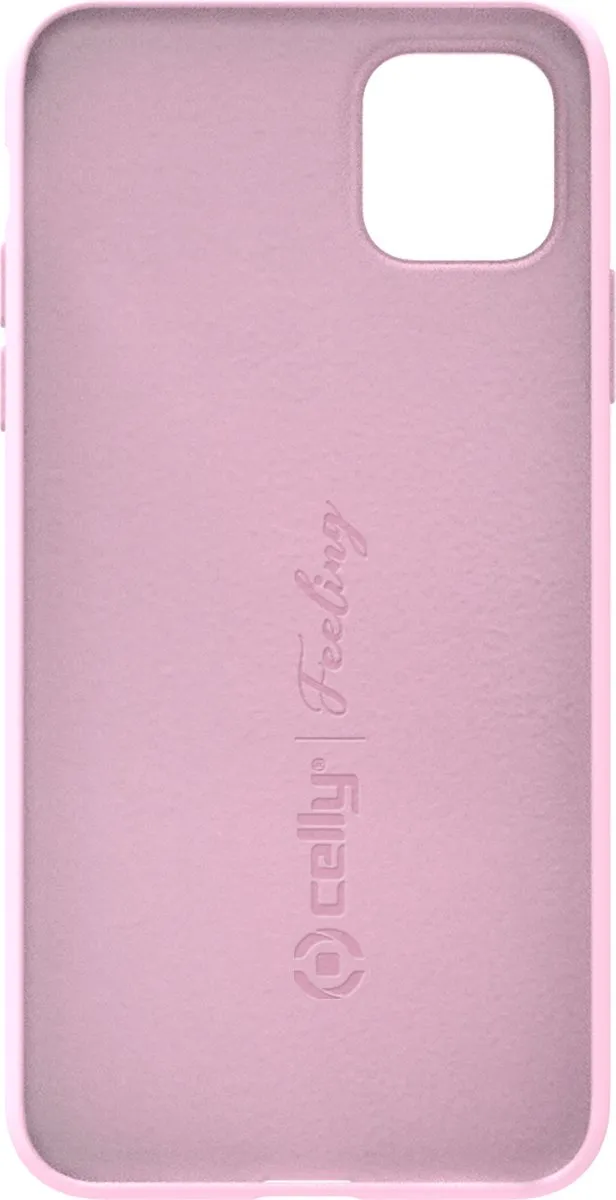 Celly Feeling Silicone Back Cover iPhone 11 - Roze