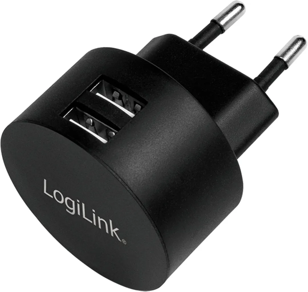 Logilink PA0218 USB-oplader 10.5W - 2x USB-A Zwart