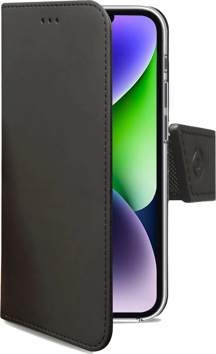 Celly Wally Bookcase Hoesje WALLY1026 - iPhone 14 Plus - Kunstleer - Zwart