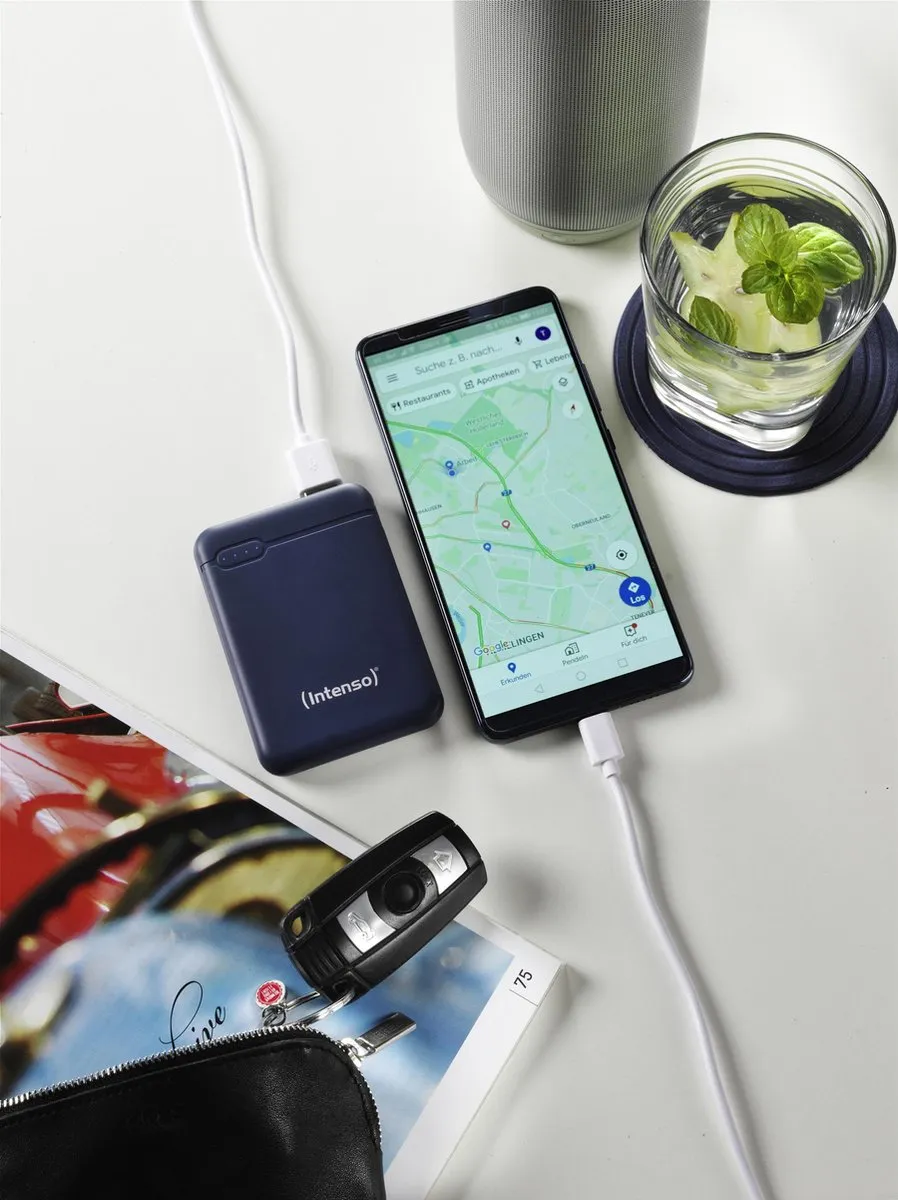 Intenso Powerbank XS5000 5000mAh - USB-A/USB-C - Blauw - afbeelding 6 van 6