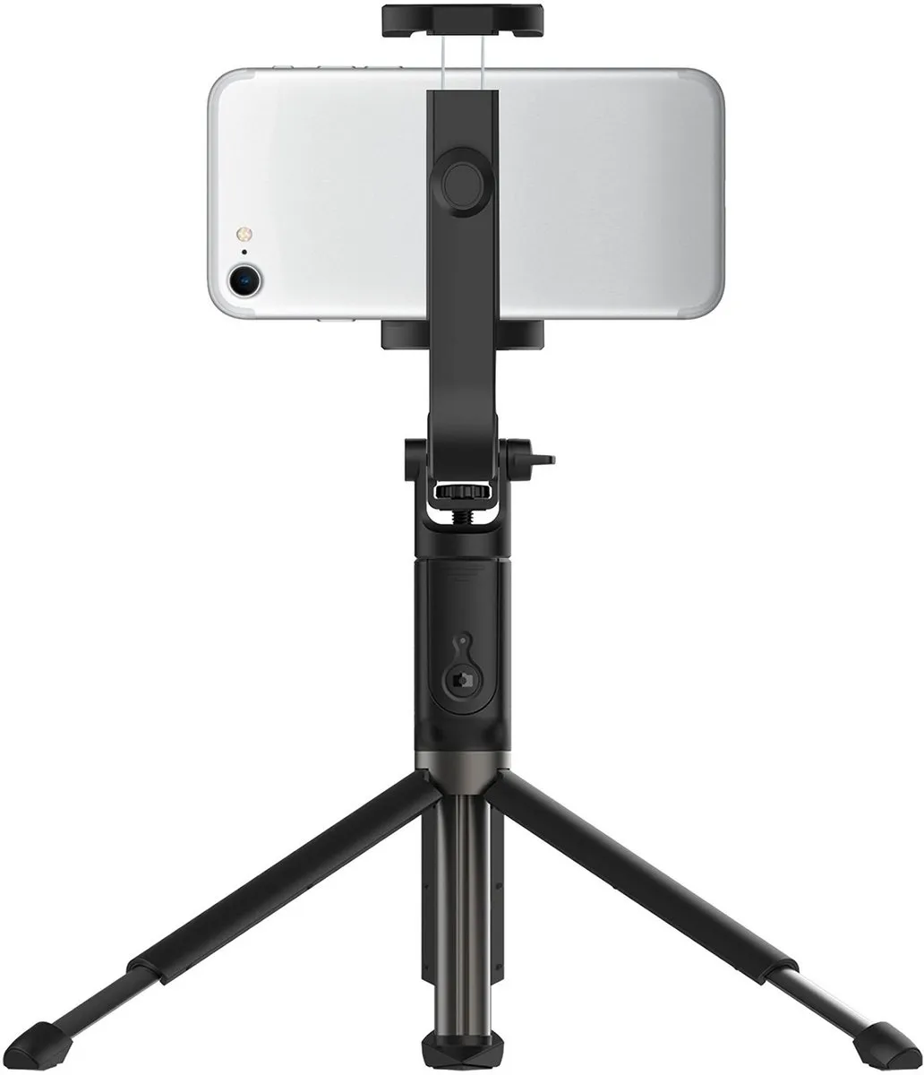 Celly Pluspod Bluetooth Selfiestick 6 Inch - Zwart