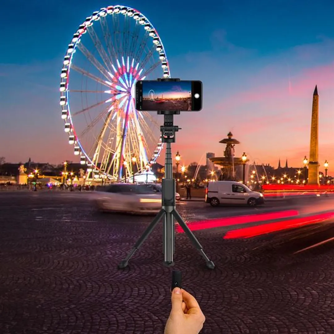 Celly Pluspod Bluetooth Selfiestick 6 Inch - Zwart - afbeelding 6 van 6