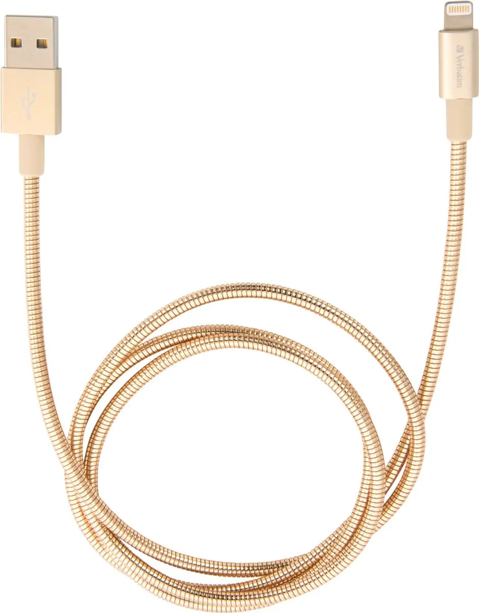 Verbatim Lightning Kabel 100cm - Goud