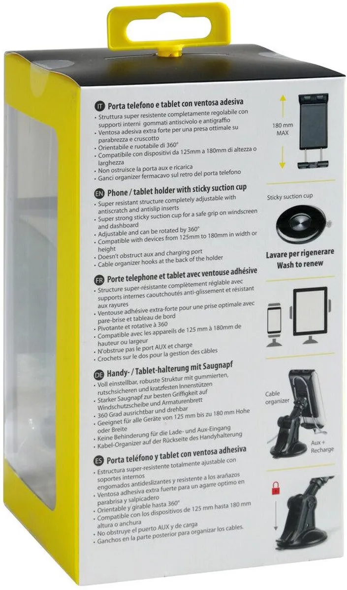 Lampa Super Grip Telefoonhouder Zuignap - Zwart - afbeelding 6 van 6