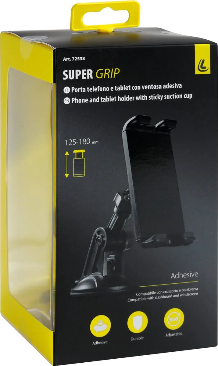 Lampa Super Grip Telefoonhouder Zuignap