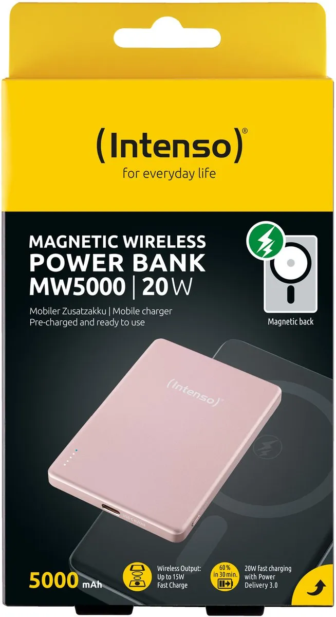 Intenso MW5000 Powerbank 5000mAh - Roze - afbeelding 6 van 6