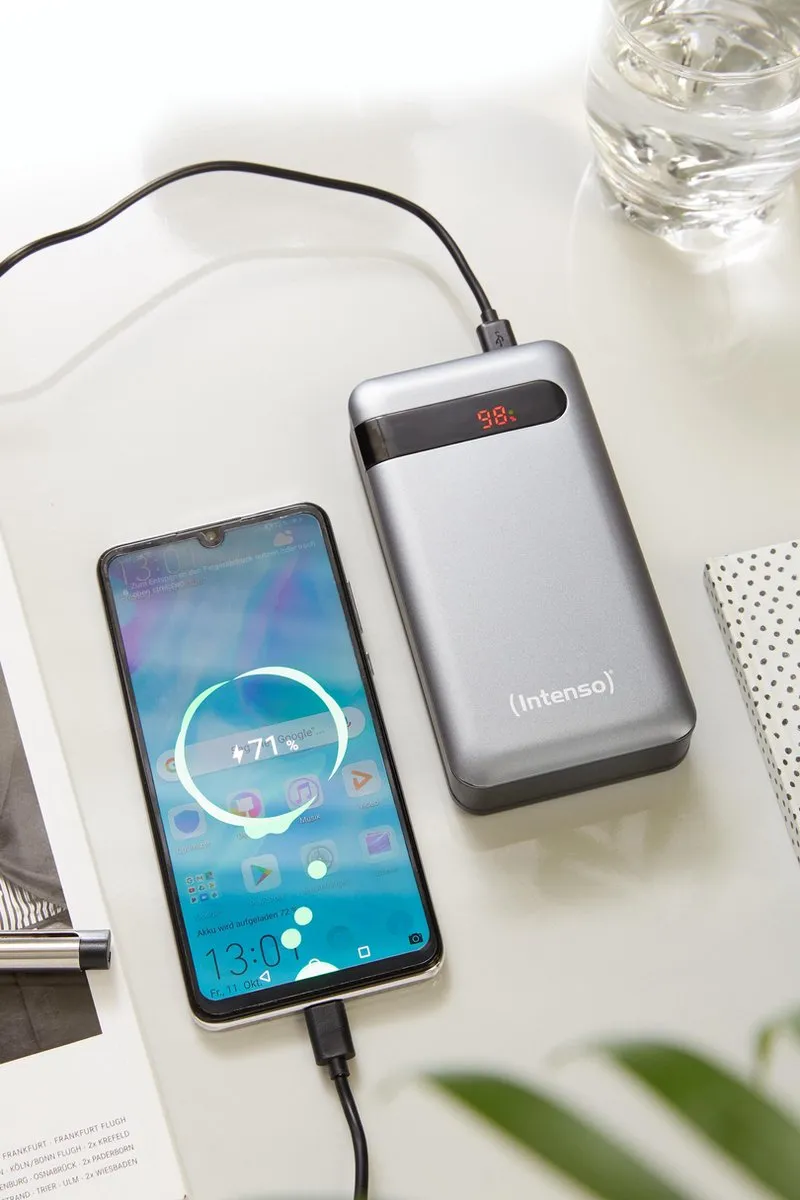 Intenso Powerbank PD20000 20000mAh - 3 Outputs - Antraciet