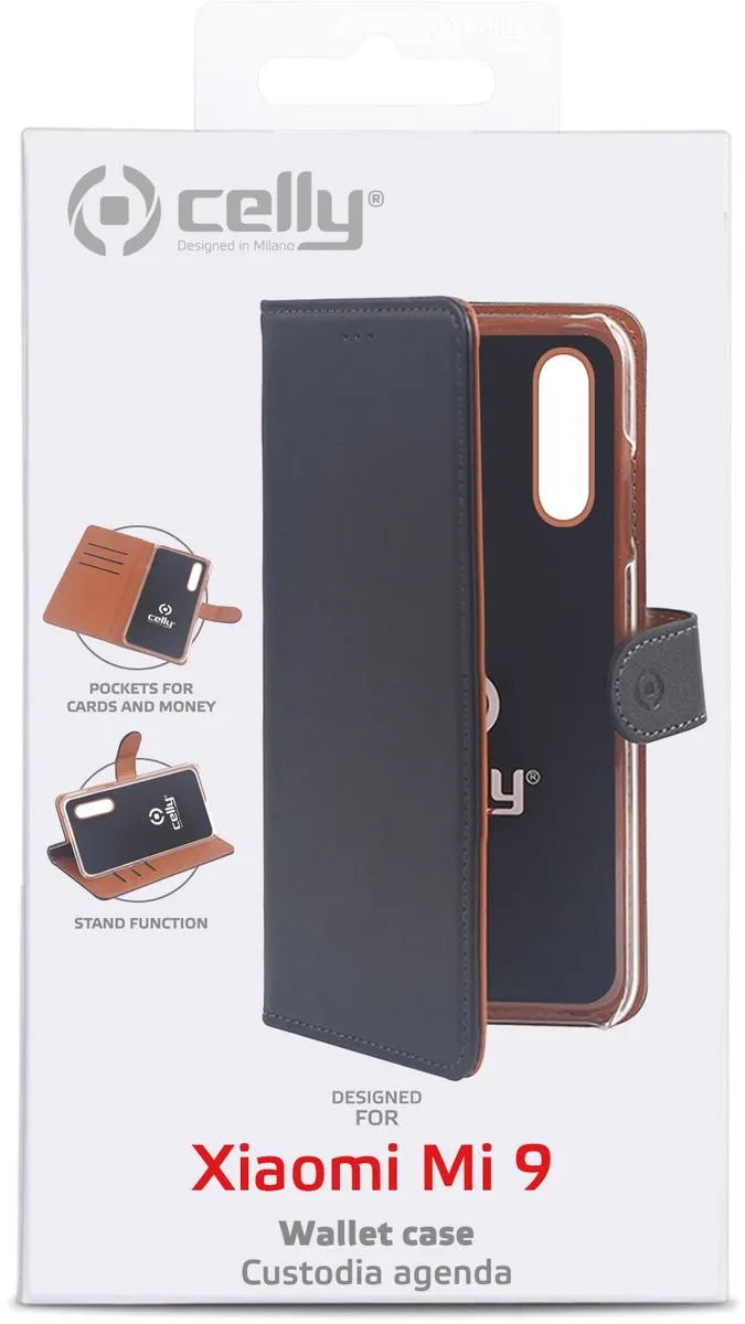 Celly Wally Bookcase Hoesje WALLY1002 - iPhone 11 Pro Max - 4 Pasjes - Zwart