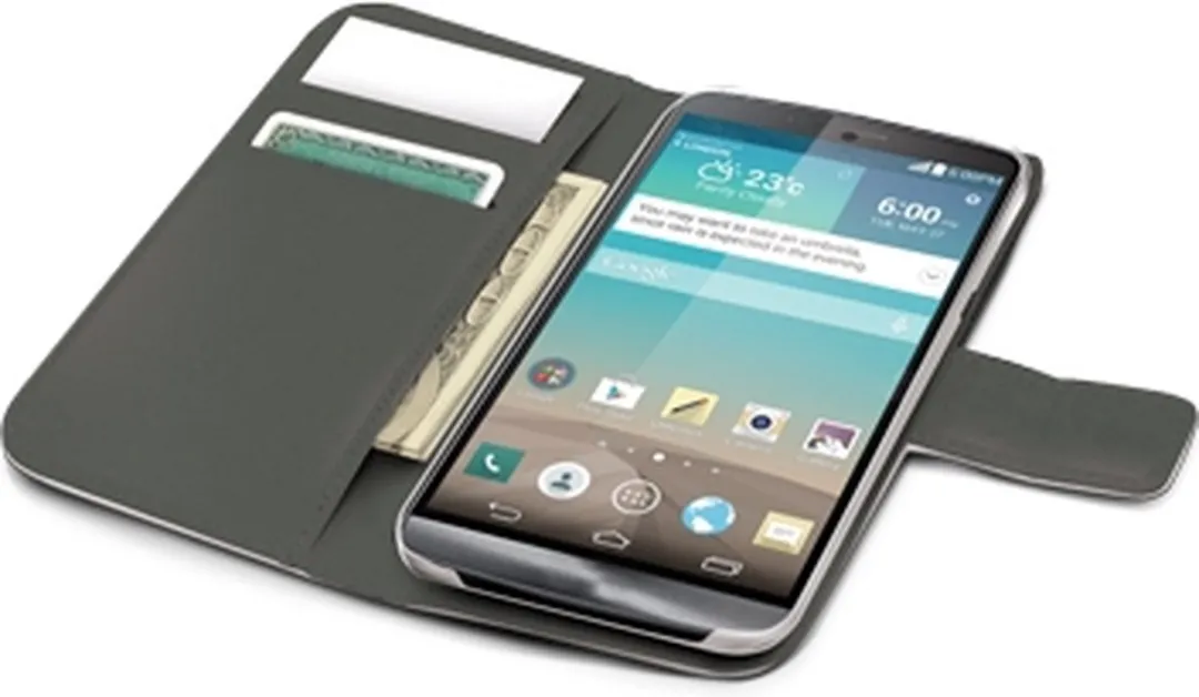 Celly LG G3 Wally Folio Case WALLY418WH - Wit - afbeelding 3 van 3