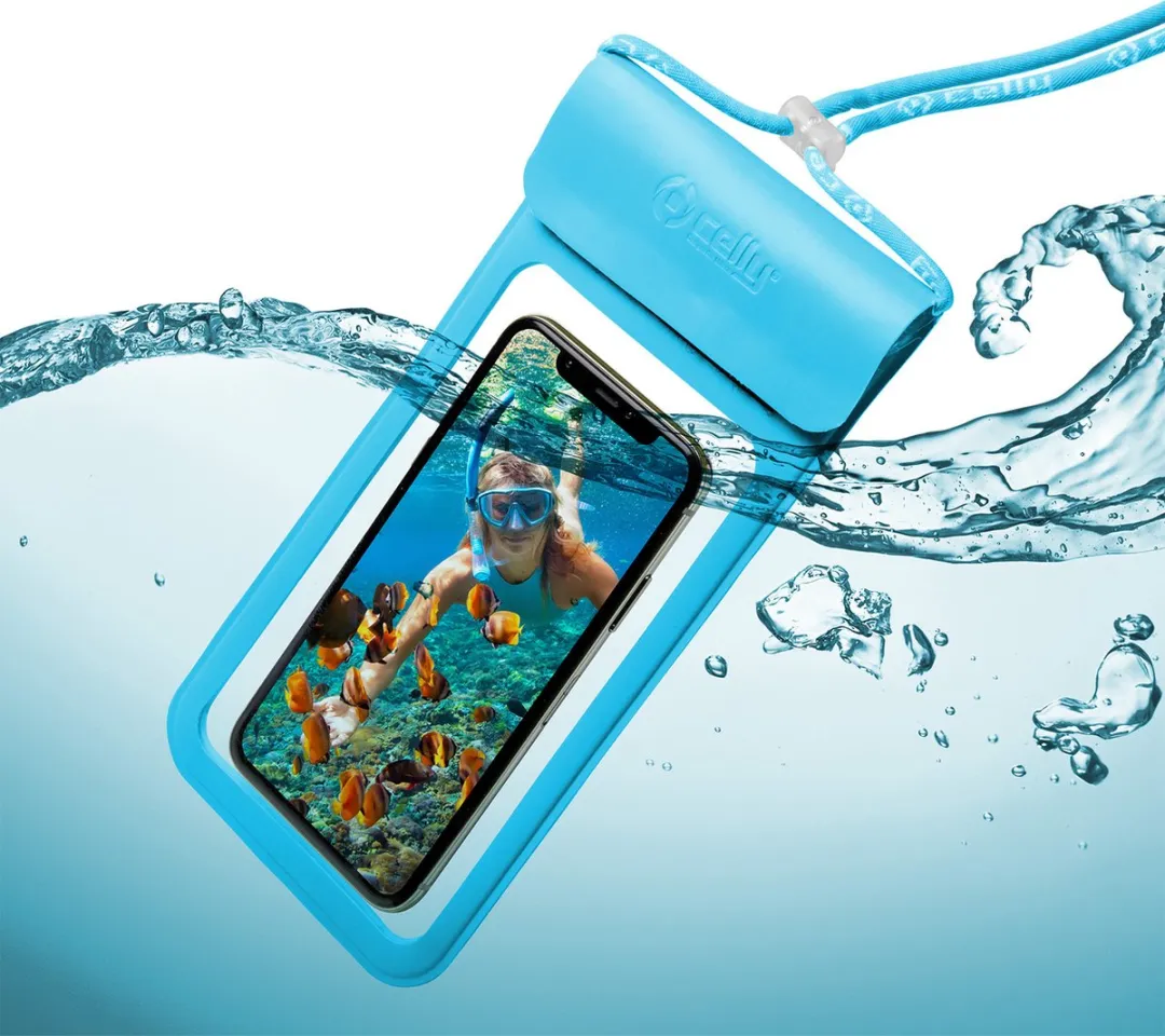 Celly Splashbag Beschermhoes XL - Blauw - 8021735748328
