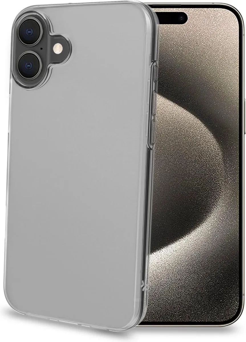 Celly GELSKIN1080 iPhone 16 Plus Hoes - Transparant
