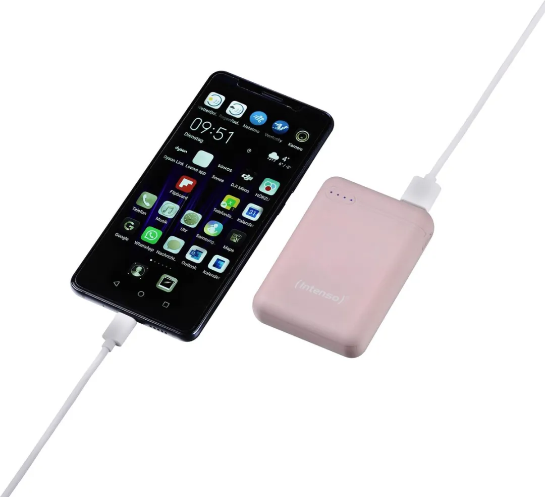 Intenso Powerbank XS10000 10.000mAh - Roze - afbeelding 6 van 6