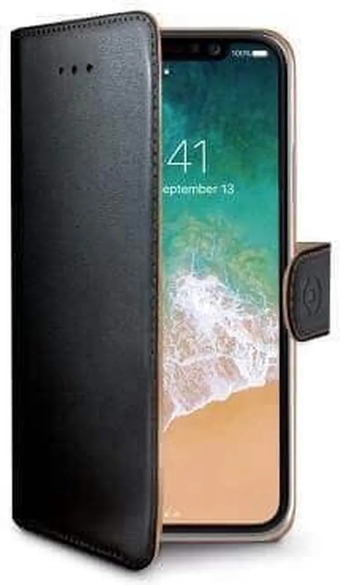 Celly Boekmodel Hoesje iPhone XS Max - 3 Pasjes - Zwart - afbeelding 6 van 6