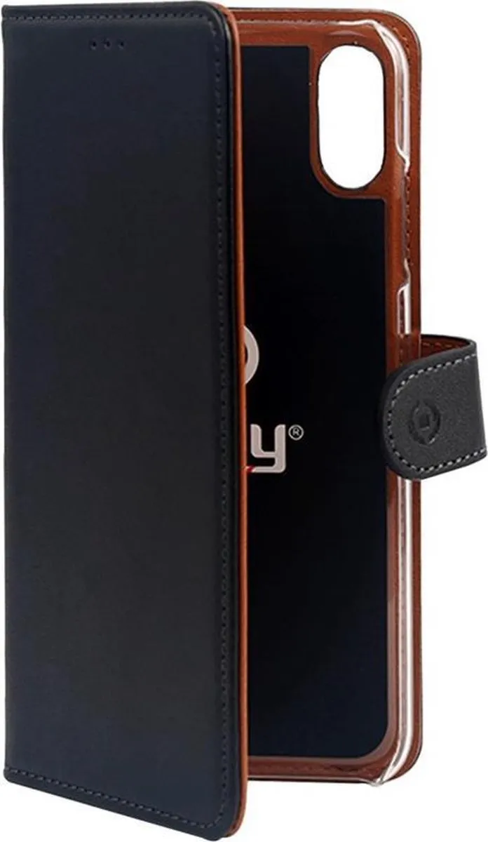 Celly Boekmodel Hoesje iPhone XS Max - 3 Pasjes - Zwart