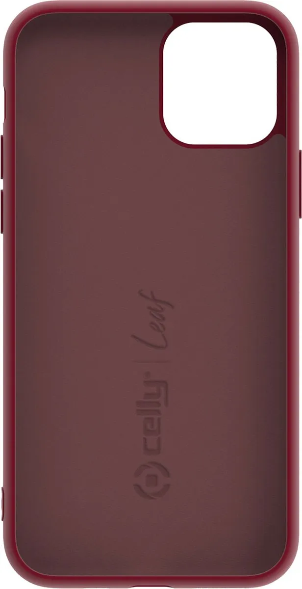 Celly Leaf Siliconen Hoesje iPhone 11 Pro - Rood - LEAF1000RD