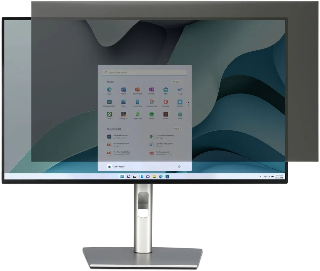 Kensington EQ240A1610E Privacyfilter 24" - 16:10 - Zwart
