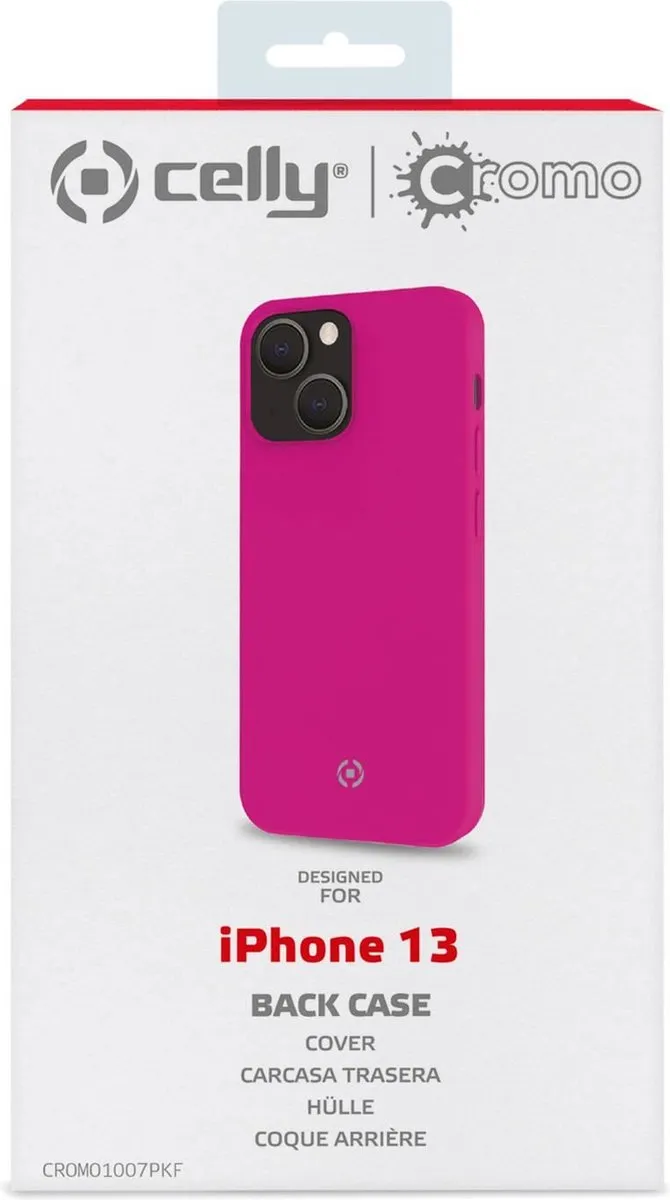 Celly Cromo Back Cover iPhone 13 - Roze - CROMO1007PKF