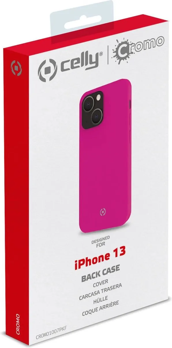 Celly Cromo Back Cover iPhone 13 - Roze - CROMO1007PKF