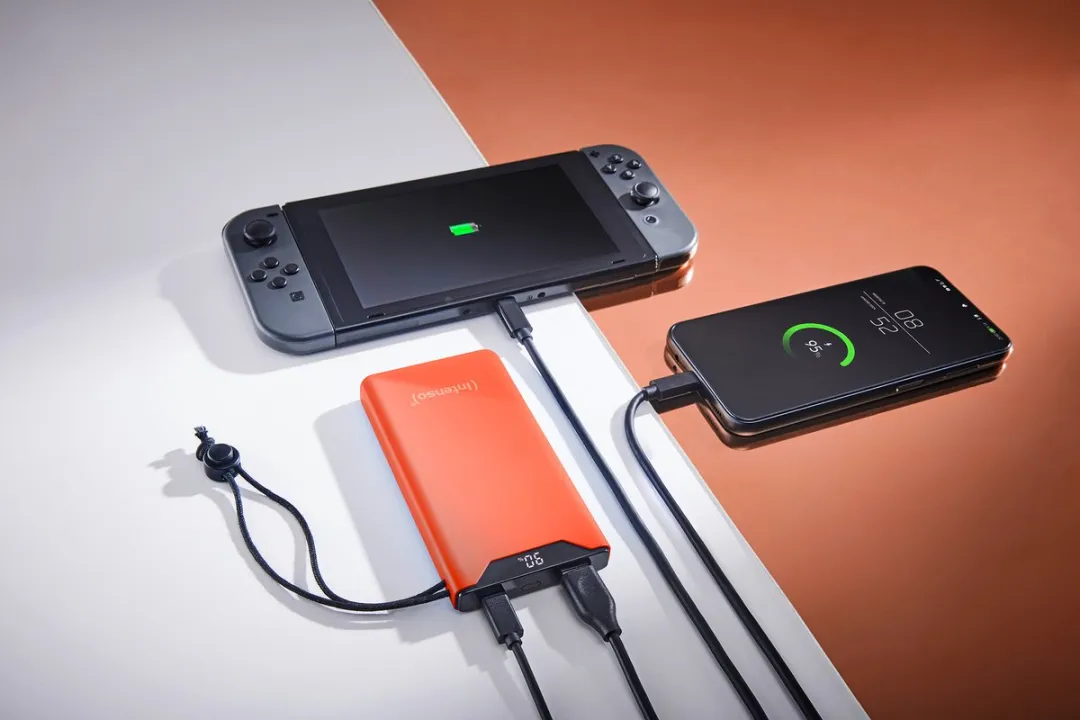 Intenso F10000 Powerbank 10.000mAh - 2x USB - 20W - Oranje