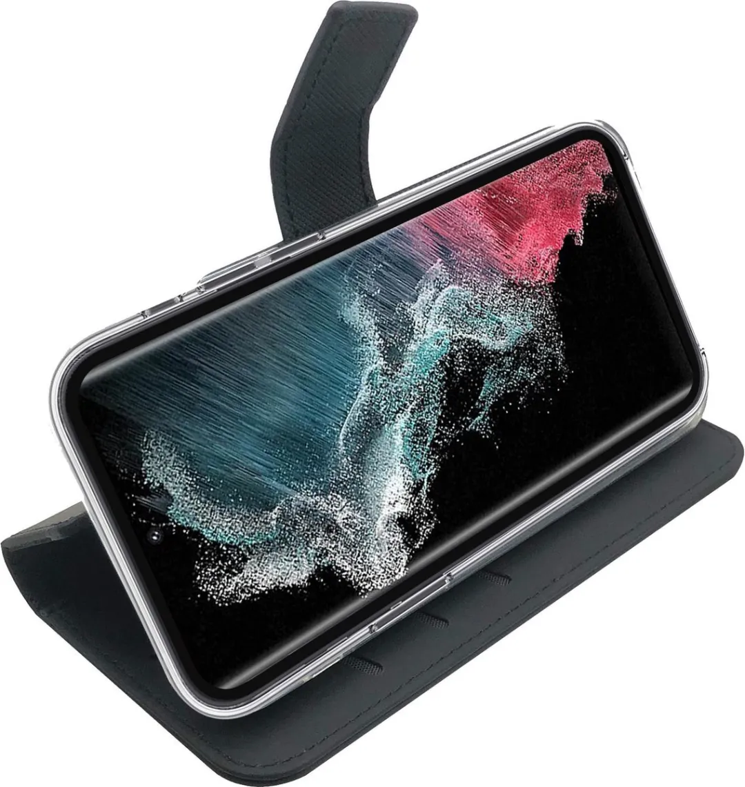 Celly Wally Bookcase Hoesje WALLY1034 - Samsung Galaxy S23 Plus - 3 Pasjes - Zwart