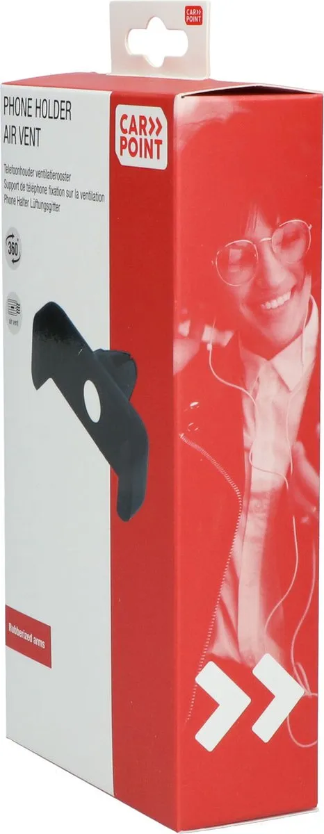 Carpoint Smartphonehouder Ventilatierooster 6.5" - Zwart