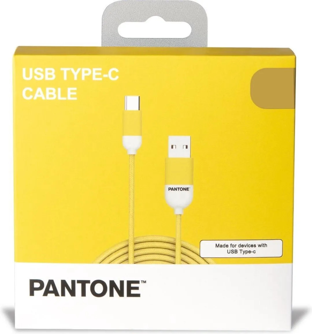 Celly USB-C Kabel 1,5m Geel - Rubber