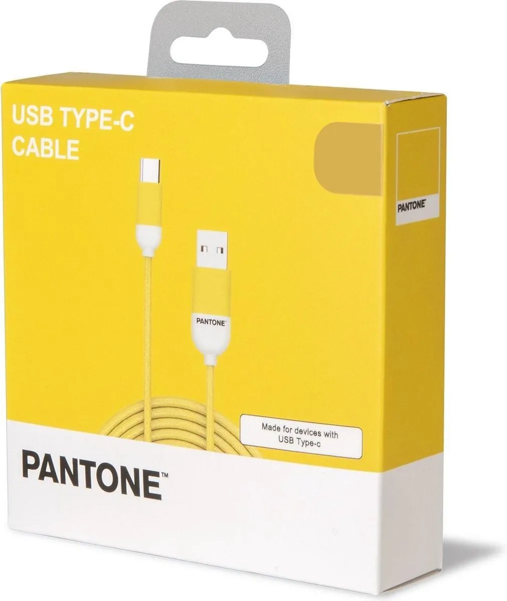 Celly USB-C Kabel 1,5m Geel - Rubber