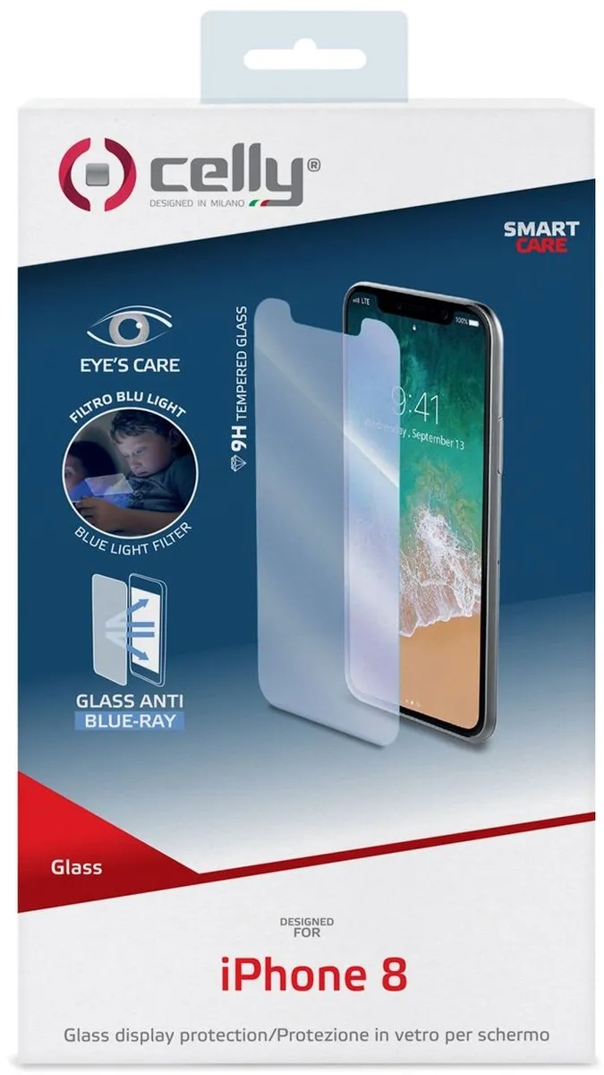 Celly Anti Blue-Ray Glas iPhone X/XS - 1 Stuk
