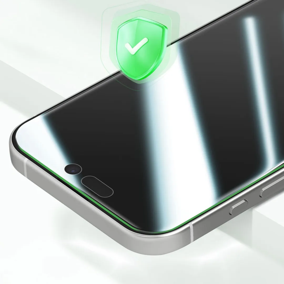 4Smarts Gehard Glas iPhone 17 Pro - Doorzichtig zwart