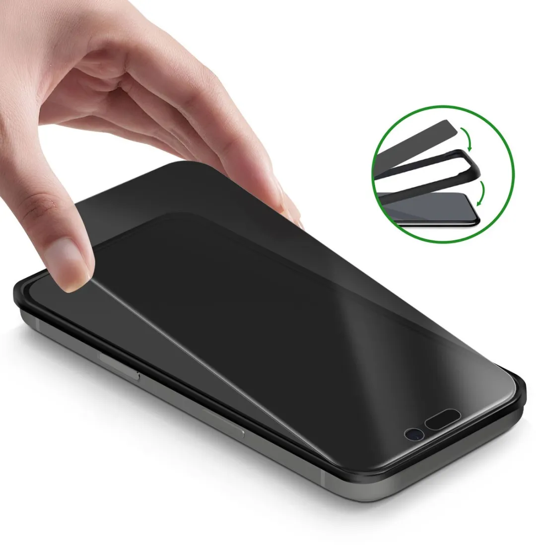 4Smarts Gehard Glas iPhone 17 Pro - Doorzichtig zwart