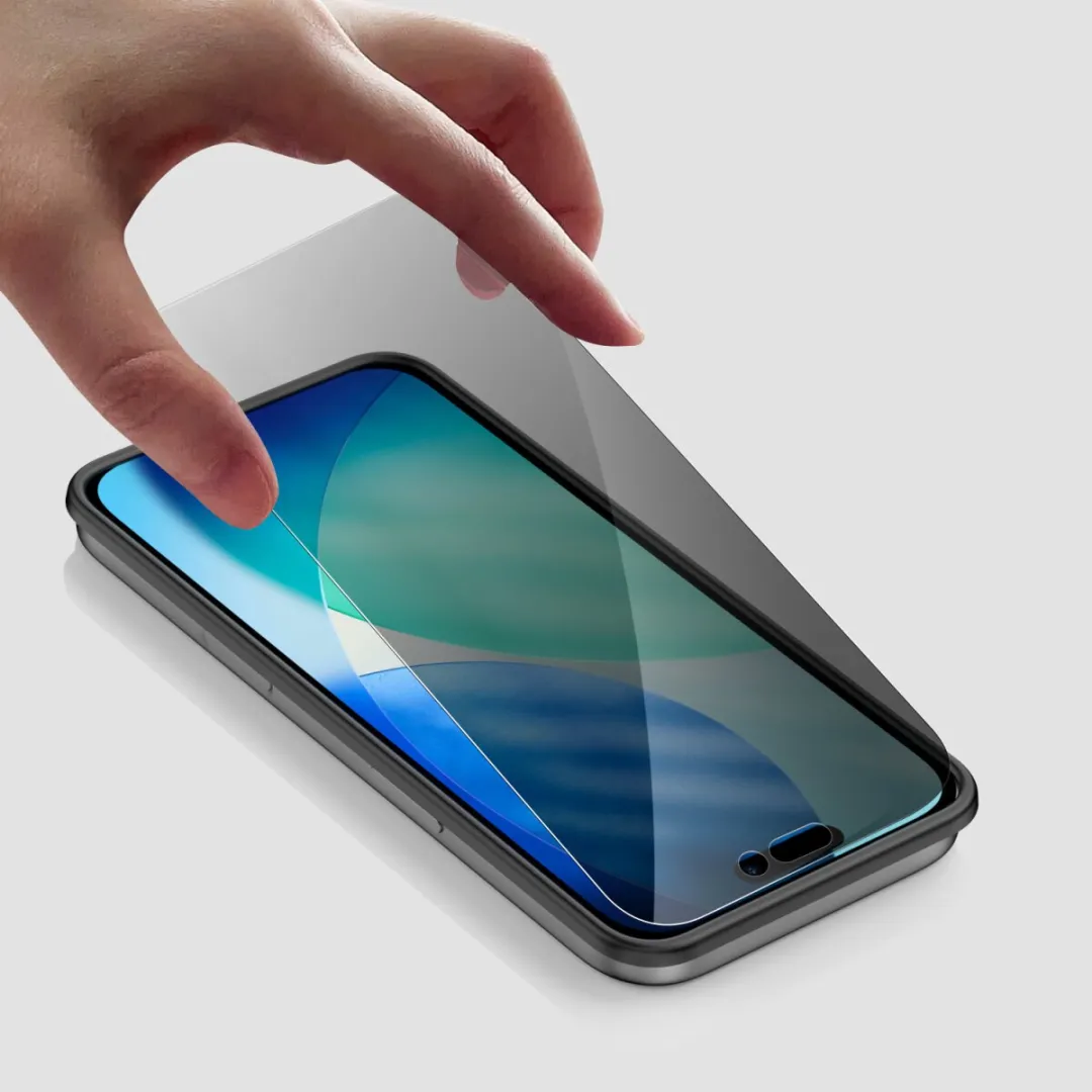 4Smarts Gehard Glas iPhone 17 Pro - Doorzichtig zwart