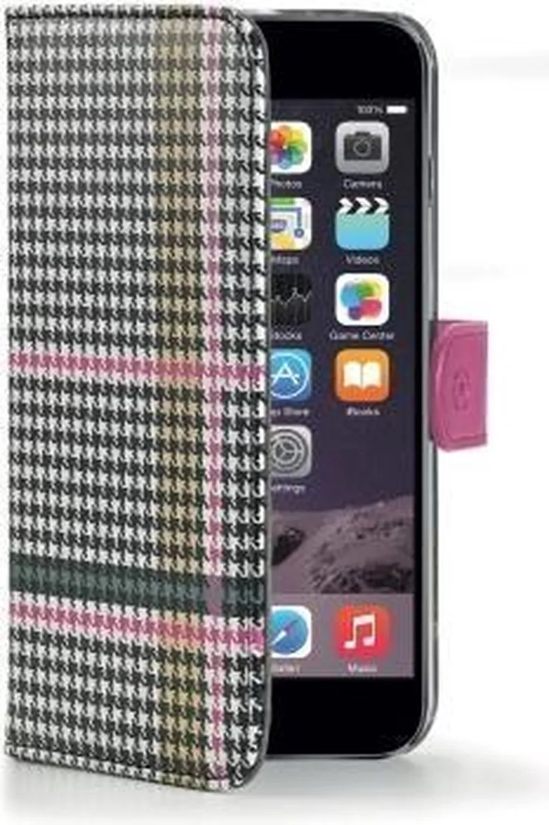 Celly Dandy Wally iPhone 6/6s Plus Hoesje - Roze - afbeelding 4 van 5