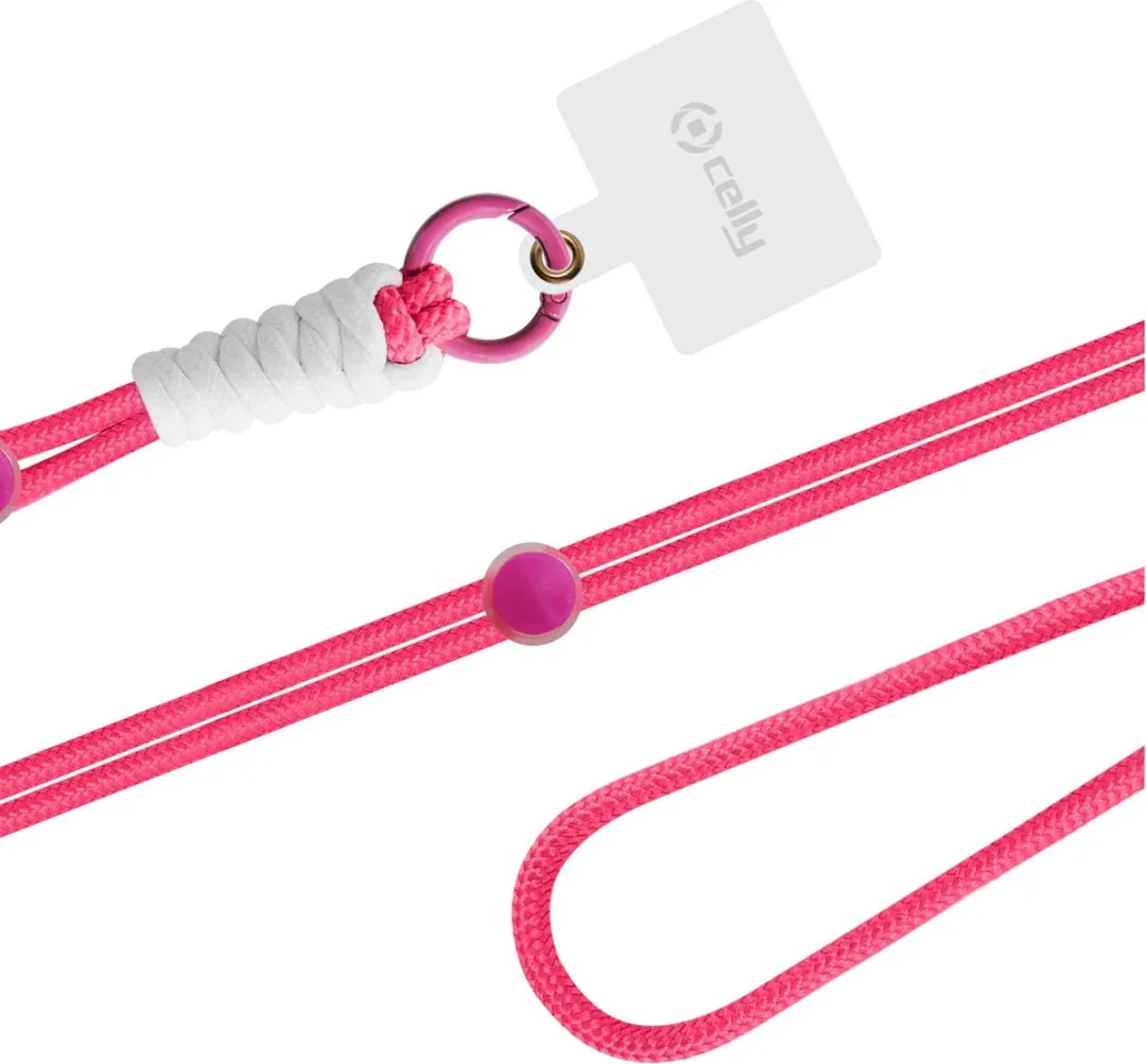 Celly Lacet Universele Telefoonkoord Roze