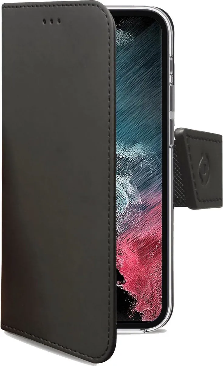 Celly Wally Bookcase Hoesje WALLY1033 - Samsung Galaxy S23 Ultra - 3 Pasjes - Zwart