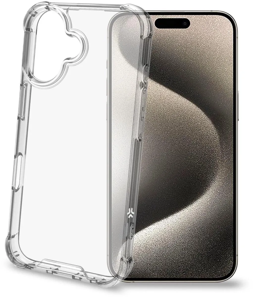 Celly Armor Backcover iPhone 16 - Transparant - afbeelding 3 van 6